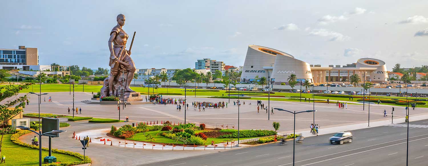 Place de l'Amazone, Cotonou, Bénin